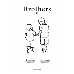 Quadro digitale "Brothers" 1